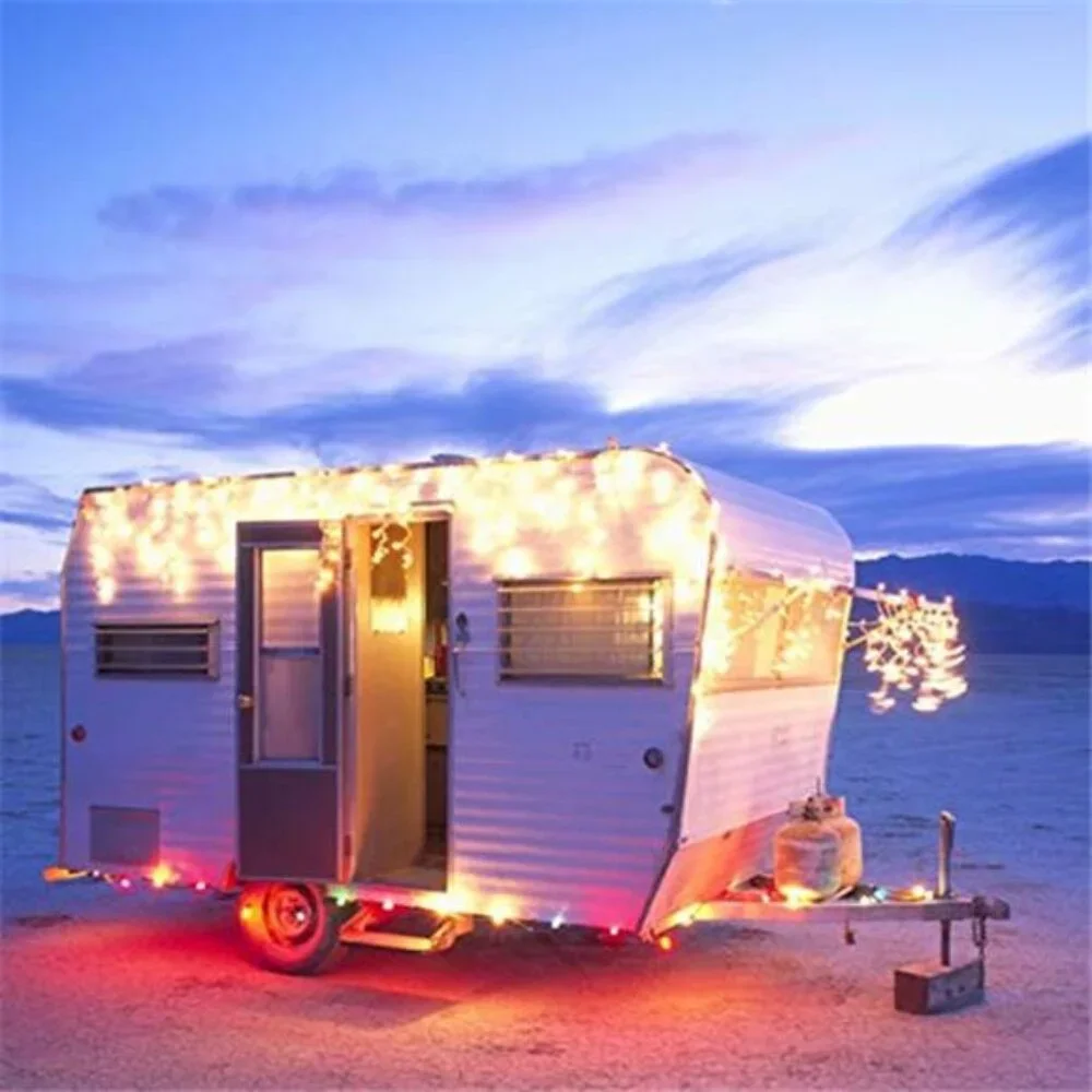 100 Count Mini Clear Christmas Lights 21ft White Wire Indoor Outdoor